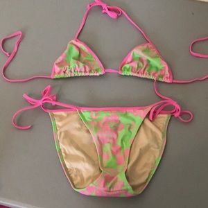 High waisted, string Victoria's Secret bikini